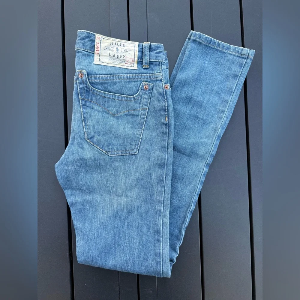 Ralph Lauren Kids Straight Leg Denim Jeans Blue Girls Size 12